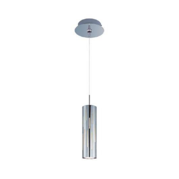Lámpara colgante 1 luz led tipo cilindro de cristal frosteado Scope E94551-90PC