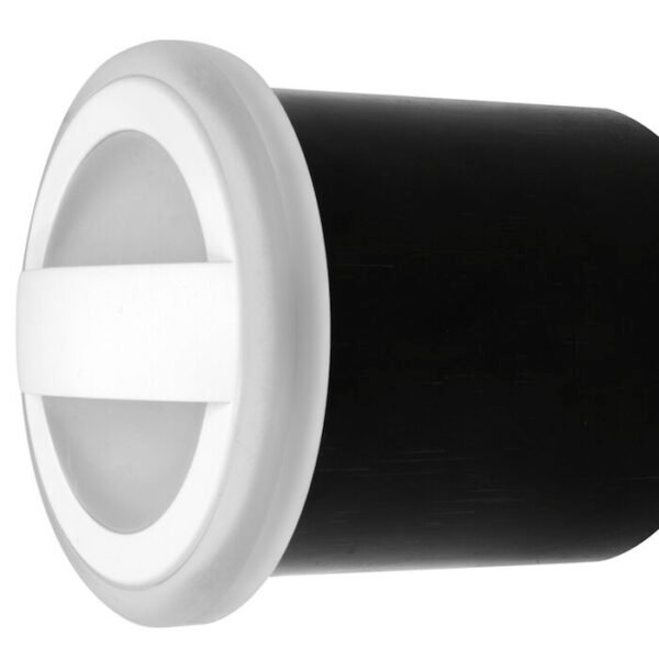 Lampara de pared, blanco cálido, 3 Watts, redondo salida de luz circular, de empotrar, aluminio terminado blanco, cuerpo de aluminio housing de plástico, 85-265V ca, protección IP54