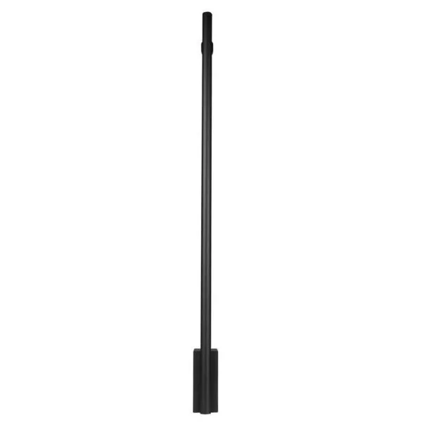 Lampara de pared 60 cm, blanco cálido, 10 Watts, óptica 120°, cilíndrico base baja, de sobreponer, aluminio acabado negro, 100-240V ca, protección IP20