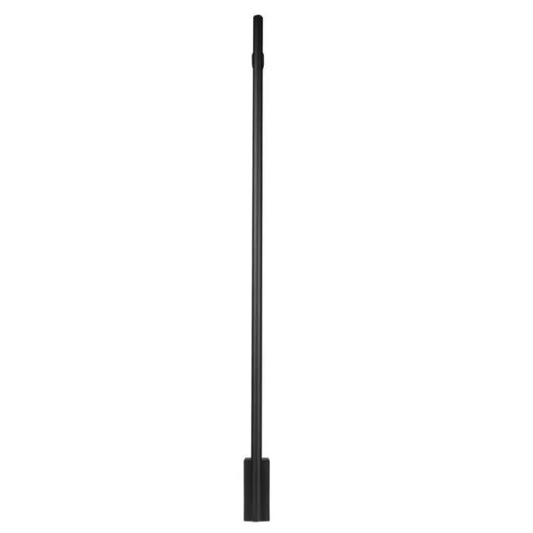 Lampara de pared 90 cm, blanco cálido, 15 Watts, óptica 120°, cilíndrico base baja, de sobreponer, aluminio acabado negro, 100-240V ca, protección IP20