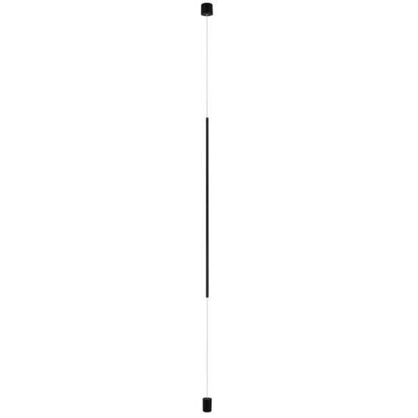 Luminario suspendido techo y piso, de led, blanco cálido, 20 Watts, óptica 120°, cilíndrico con rotación,  sobreponer en plafón y piso, aluminio acabado negro, 100-240V ca, protección IP20