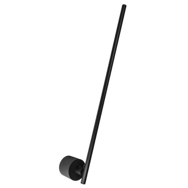 Lampara de pared, blanco cálido, 10 Watts, óptica 120°, cilíndrico dirigible, de empotrar en pared, aluminio acabado negro, 100-240V ca, protección IP20