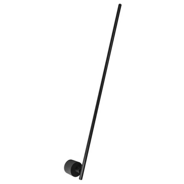 Lampara de pared, blanco cálido, 15 Watts, óptica 120°, cilíndrico dirigible, de empotrar en pared, aluminio acabado negro, 100-240V ca, protección IP20