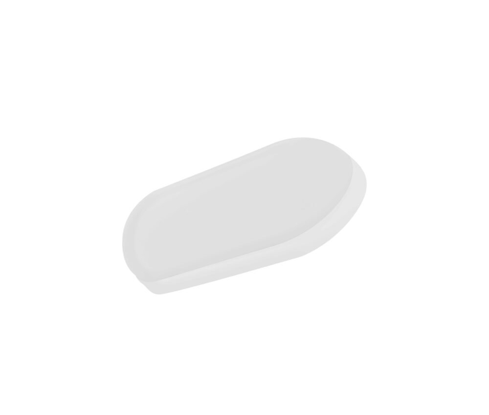 ILUBULKPC15W-scaled-1-1.jpg Lampara de pared, blanco cálido, 15 Watts, oval tipo bulk salida de luz directa, de sobreponer, policarbonato acabado blanco, 85-265V ca, protección IP65