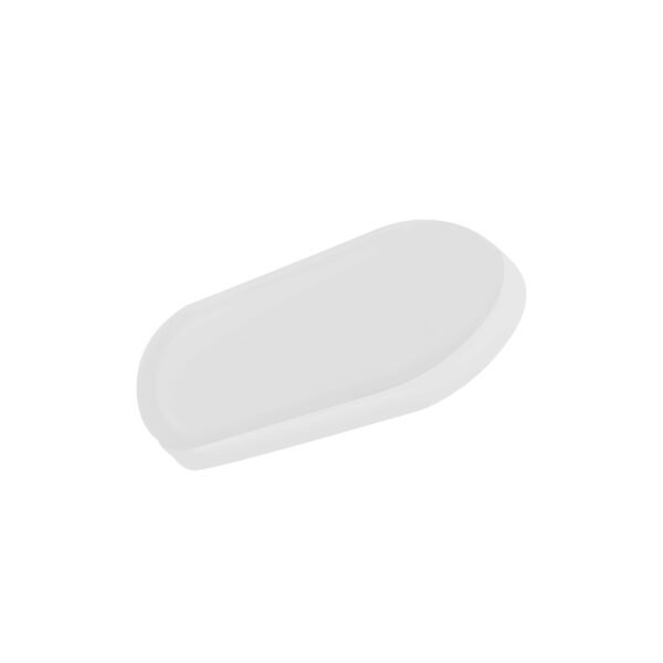 Lampara de pared, blanco cálido, 15 Watts, oval tipo bulk salida de luz directa, de sobreponer, policarbonato acabado blanco, 85-265V ca, protección IP65