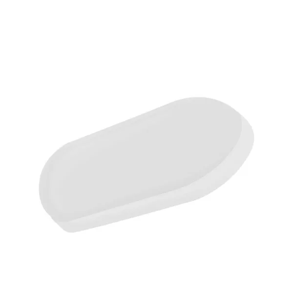 Lampara de pared, blanco cálido, 20 Watts, oval tipo bulk salida de luz directa, de sobreponer, policarbonato acabado blanco, 85-265V ca, protección IP65