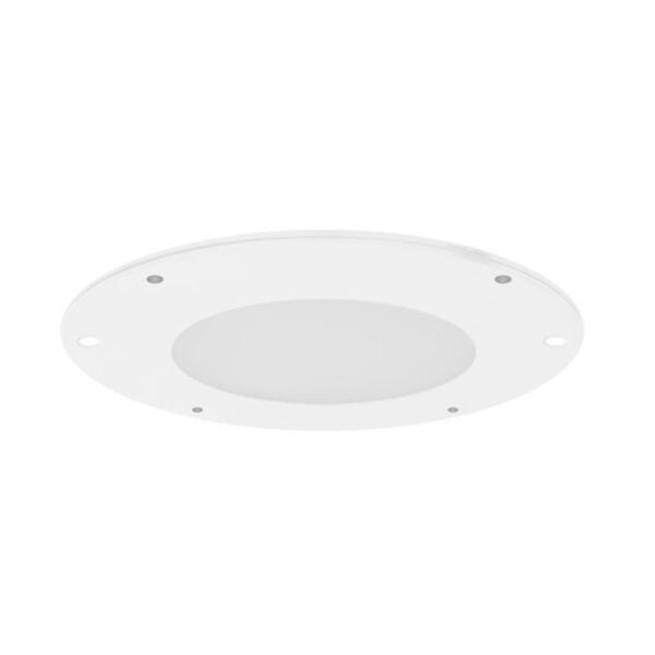 Lampara led, blanco cálido, 2 Watts, óptica 120°, ultra delgado redondo empotrar o sobreponer, aluminio  acabado blanco con cubiertas magnéticas  incluye arillo de fijación y cubierta de metal, 12V cc, protección IP20
