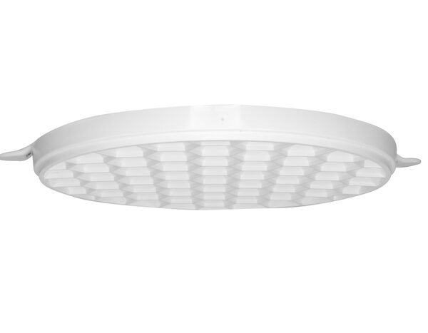 Lampara de techo LED, blanco, 24 Watts, óptica 110°, redondo, empotrar ajustable de 6 a 15 cm, cuerpo de aluminio y difusor de policarbonato, 85-265V ca, protección IP20