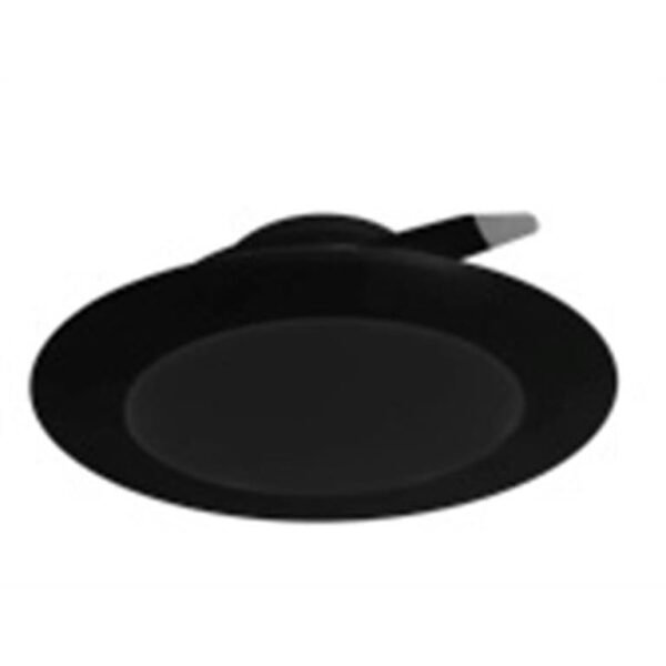 Lampara de techo LED, blanco cálido, 12 Watts, óptica 120°, redondo, de empotrar, policarbonato, cuerpo y difusor acabado negro, driver atenuable con tecnología TRIAC, 110-130V ca, protección IP54