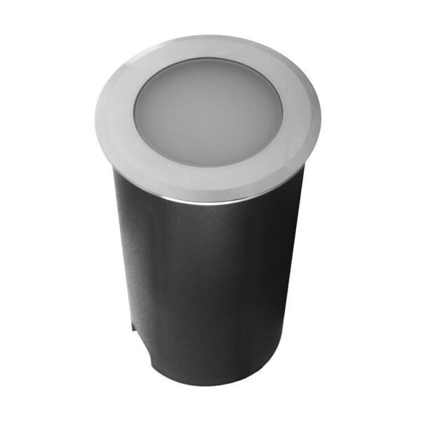 Lampara de piso, blanco cálido, 1 Watt, óptica 120 °, redondo, de empotrar, aluminio y policarbonato incluye housing, 85-265V ca, protección IP65