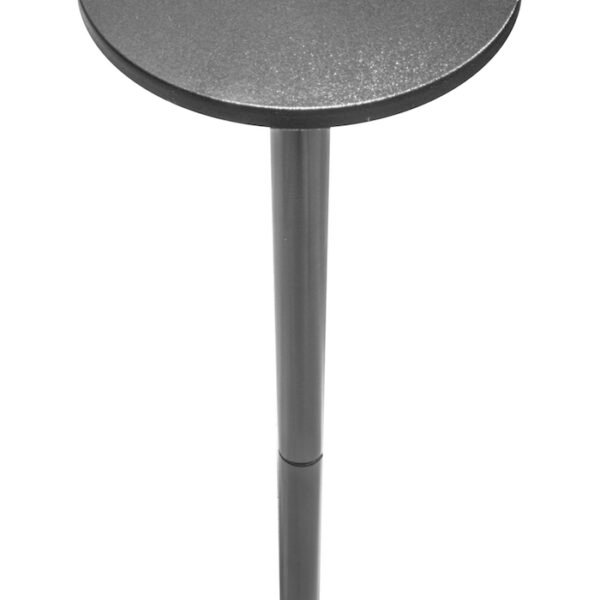 Lampara de piso, blanco cálido, 12 Watts, tipo estaca, policarbonato acabado negro incluye base para sobreponer, 100-240V ca, protección IP65
