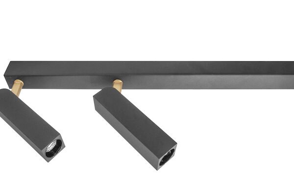 Lampara de techo LED, blanco cálido, 10 Watts, óptica 38° de sobreponer, aluminio acabado negro, 100-265V ca, protección IP20