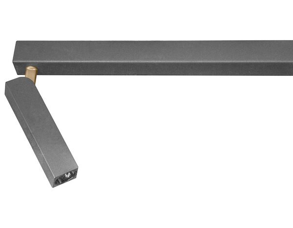 Lampara de techo LED, blanco cálido, 5 Watts, óptica 38° de sobreponer, aluminio acabado negro, 100-265V ca, protección IP20