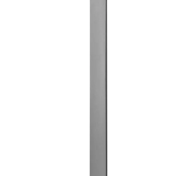 Poste tipo Bolardo 80 cm de alto, de led, blanco cálido, 6 Watts, óptica de 120°, de sobreponer, aluminio acabado gris, acrílico difuso, 100-240V ca, protección IP54