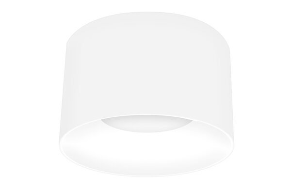 Lampara de techo LED, con base GX53 (incluye lámpara ILUGX535WWW), 5 Watts, óptica de 120°, de sobreponer, yeso acabado blanco, 110 - 220 V ca, protección IP20