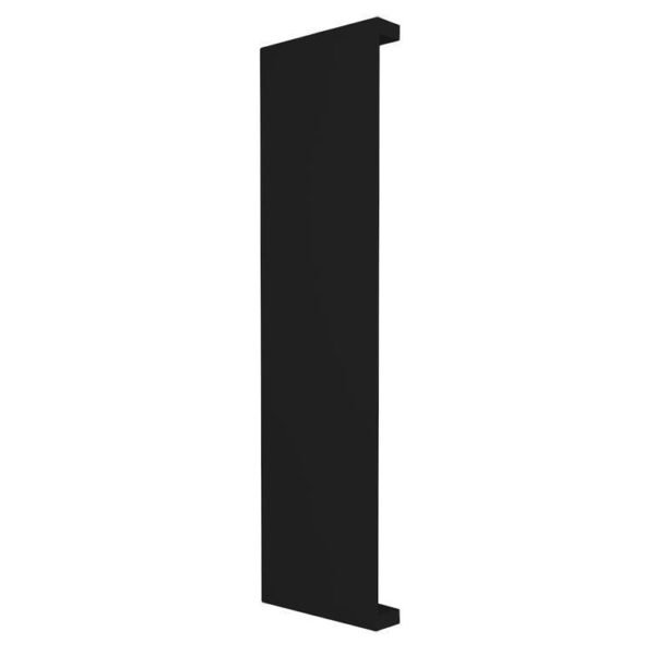 Lampara de pared, blanco cálido 2700 K, 12 Watts, rectangular salidas de luz laterales, de sobreponer, aluminio acabado negro, 100-240V ca, protección IP65