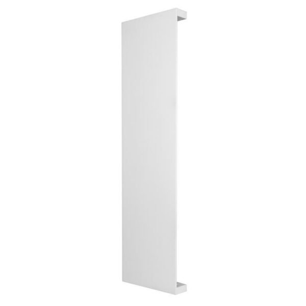 Lampara de pared, blanco cálido 2700 K, 12 Watts, rectangular salidas de luz laterales, de sobreponer, aluminio acabado blanco, 100-240V ca, protección IP65