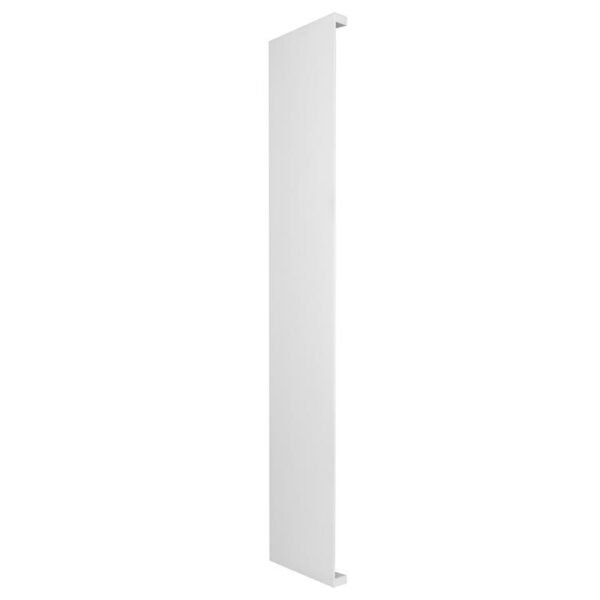 Lampara de pared, blanco cálido 2700 K, 20 Watts, rectangular salidas de luz laterales, de sobreponer, aluminio acabado blanco, 100-240V ca, protección IP65