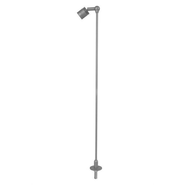 Luminario tipo poste, de led   1 cabezal, blanco neutro, 3 Watts, óptica 60°, cilíndrico  53 cm, dirigible, aluminio acabado gris no incluye fuente de alimentación modelo HYLED700MA03SN, 3-4.5V cc, protección IP20