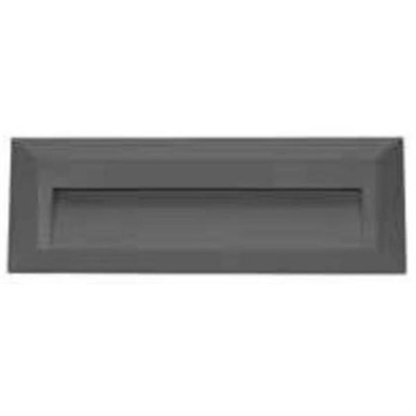 Lampara de pared, blanco cálido, 1.6 Watts, óptica 120°, rectangular, de sobreponer, plástico ABS acabado gris, 90 -130V ca, protección IP65