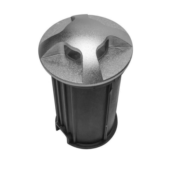 Lampara de piso, blanco cálido, 3 Watts, redondo 4 salidas, de empotrar, aluminio terminado gris cuerpo de aluminio housing de plástico, 85-265V ca, protección IP65
