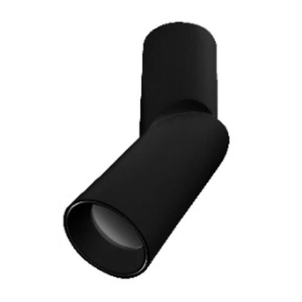 Luminario para lámpara tipo dicroica GU10, de led, redondo, sobreponer dirigible, aluminio negro, no incluye lámpara, protección IP20