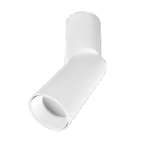 Luminario para lámpara tipo dicroica GU10, de led, redondo, sobreponer dirigible, aluminio blanco, no incluye lámpara, protección IP20