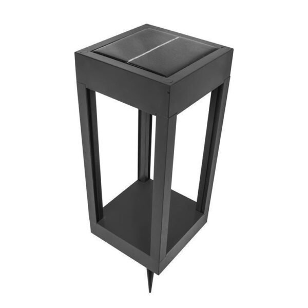 Lampara solar, de led, blanco y RGB, 4 Watts, óptica 360°, de sobreponer, ABS poliestireno acabado negro  con sensor de obscuridad 2 modos de operación blanco y cambio de colores automático RGB, batería de litio de 3.7 V remplazable, protección IP44