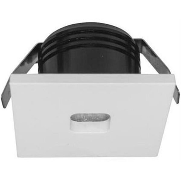Lampara de pared, blanco cálido, 2.5 Watts, cuadrado  salida puntual cuadrada, de empotrar, aluminio acabado blanco, 85-265V ca, protección IP20