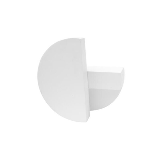 Lampara de pared, blanco cálido, 9 Watts, semi circular salida de luz indirecta rotativo, de sobreponer dirigible, aluminio acabado blanco,  100-240V ca, protección IP54