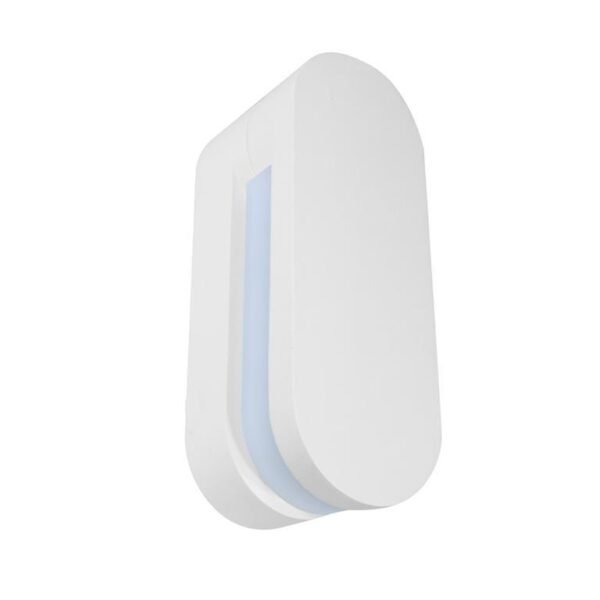 Lampara de pared, blanco cálido, 9 Watts, simétrico  salida de luz indirecta rotativo, de sobreponer dirigible, aluminio acabado blanco,  100-240V ca, protección IP54