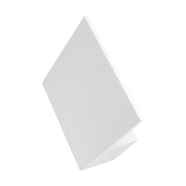 Lampara de pared, blanco cálido, 7 Watts, rectangular  salida de luz trasera, de sobreponer, aluminio acabado blanco,  85-265V ca, protección IP20