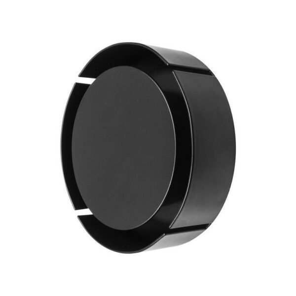 Lampara de pared, blanco cálido, 7 Watts, circular salida de luz frontal, de sobreponer, acero acabado negro,  85-265V ca, protección IP20