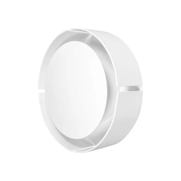 Lampara de pared, blanco cálido, 7 Watts, circular salida de luz frontal, de sobreponer, acero acabado blanco,  85-265V ca, protección IP20