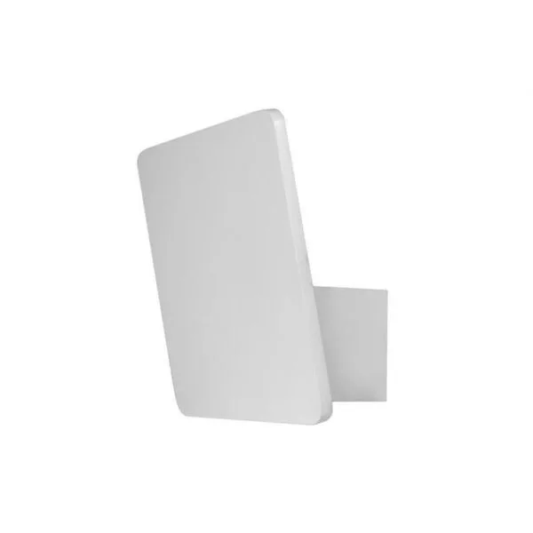 Lampara de pared, blanco cálido, 7 Watts, rectangular  salida de luz trasera, de sobreponer, aluminio acabado blanco, 85-265V ca, protección IP20
