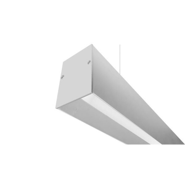 Lampara led, blanco, 80 Watts, óptica 120°, suspendido, aluminio y policarbonato incluye soportes de fijación, 127V ca, protección IP20