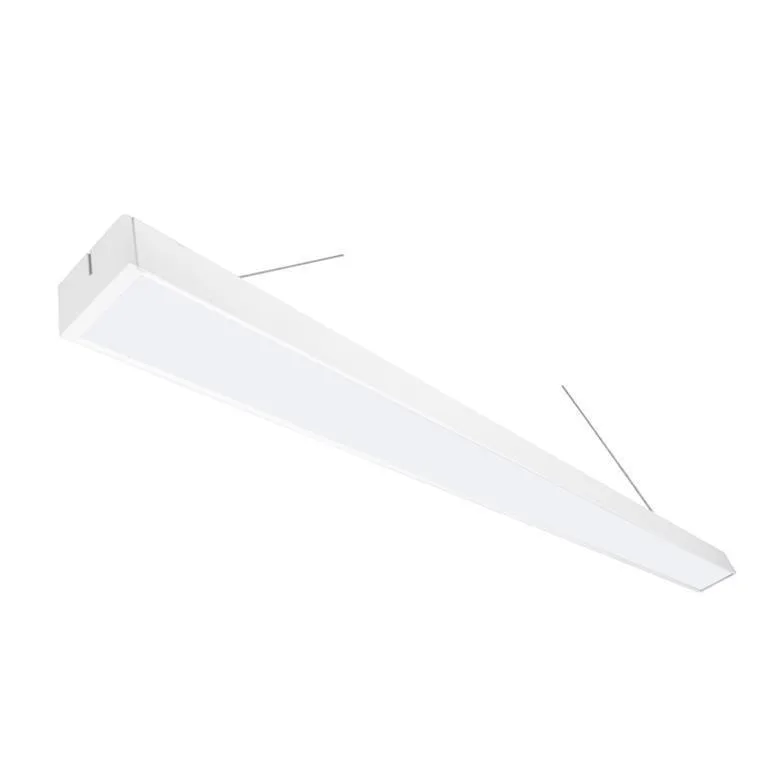PA704036WCBNW.jpg Lampara led, blanco neutro, 36 Watts, óptica 120°, rectangular suspender, aluminio acabado blanco policarbonato lechoso, incluye soportes para su colgado, 85-265Vca, protección IP20