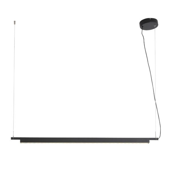 Lampara colgante decorativa de led integrado acabado en color negro