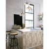 Q16509-BK-AMBIENTE-2.jpg Lampara colgante decorativa acabado en color negro mate y cristal transparente 9 luces