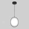 Lampara colgante decorativa de led integrado acabado en color negro mate