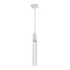 Lámpara colgante 1 luz led de aluminio y cristal claro Soho Q33021