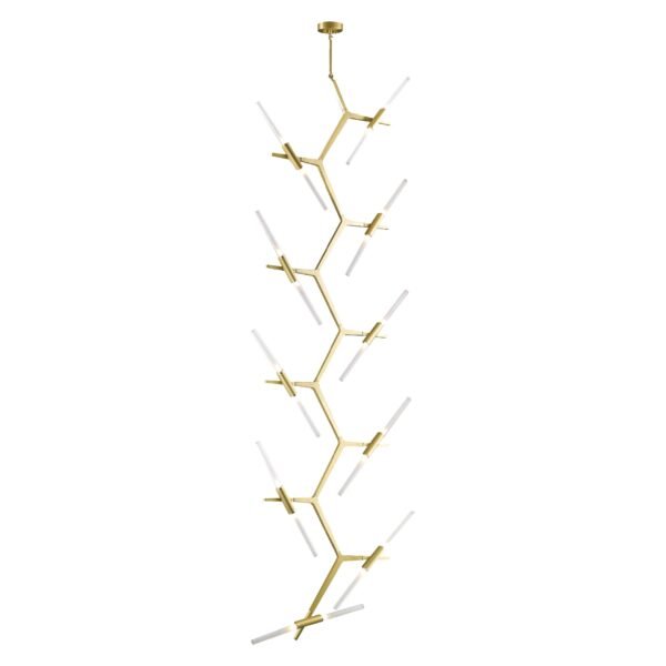 Lampara colgante en color oro 20 LED