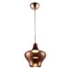 Lámpara colgante 1 luz led integrado con cuerpo de cristal Viena Q41885