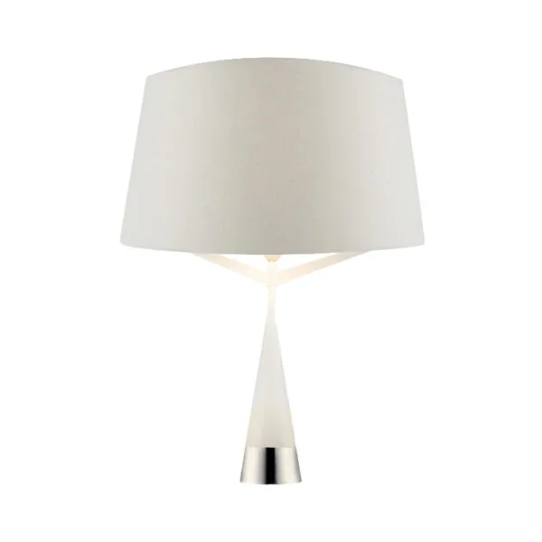Q47073-WH-TELA-550x550px.jpg Lampara de mesa color blanco con pantalla de tela blanca y plata en el interior