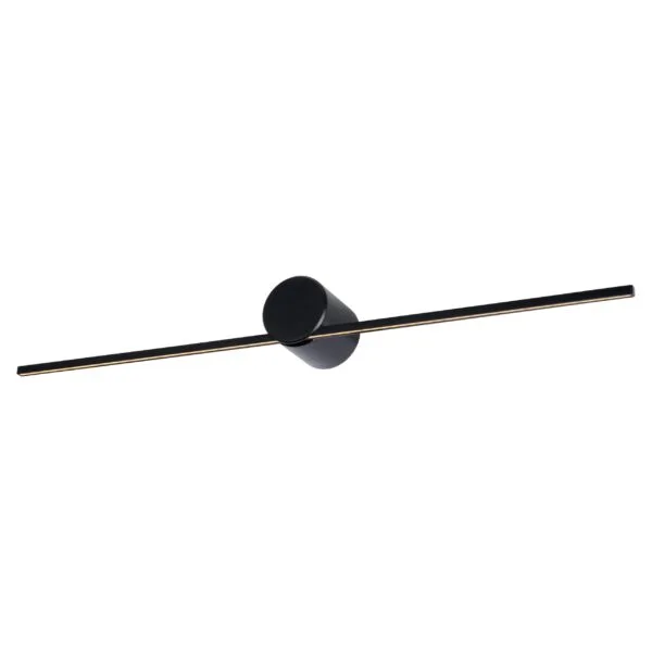 Lampara para baño de led integrado acabado en color negro
