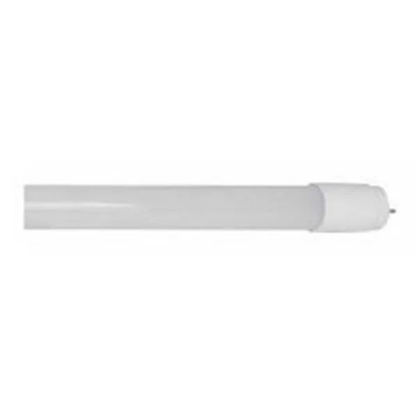 T8CRISTAL120W.jpg Lámpara tipo T8, de led, blanco, 18 Watts, óptica 180°, plástico, cristal opaco, tarjeta PCB sustrato de aluminio no usa balastro, 100-265V ca, protección IP20
