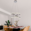 Lampara colgante LED moderno a control remoto con dimer de intensidad y temperatura de color mas 3 cambios de Luz Altura Regulable 124w WINGS