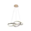 Lampara colgante LED moderno a control remoto con dimer de intensidad y temperatura de color mas 3 cambios de Luz Altura Regulable 130w KNOT