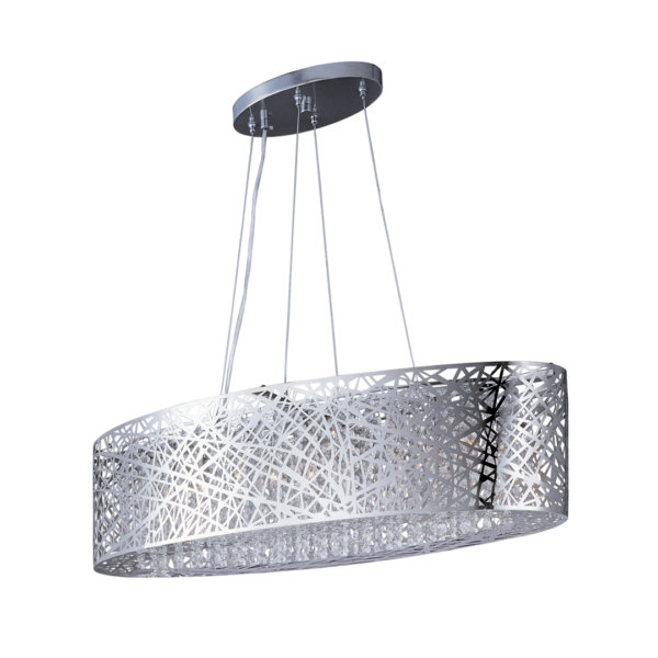 LAMPARA-COLGANTE-VINTAGE-METAL-COLOR-PLATEADO-CROMO-INCA-9-LUCES-LUMINARIO