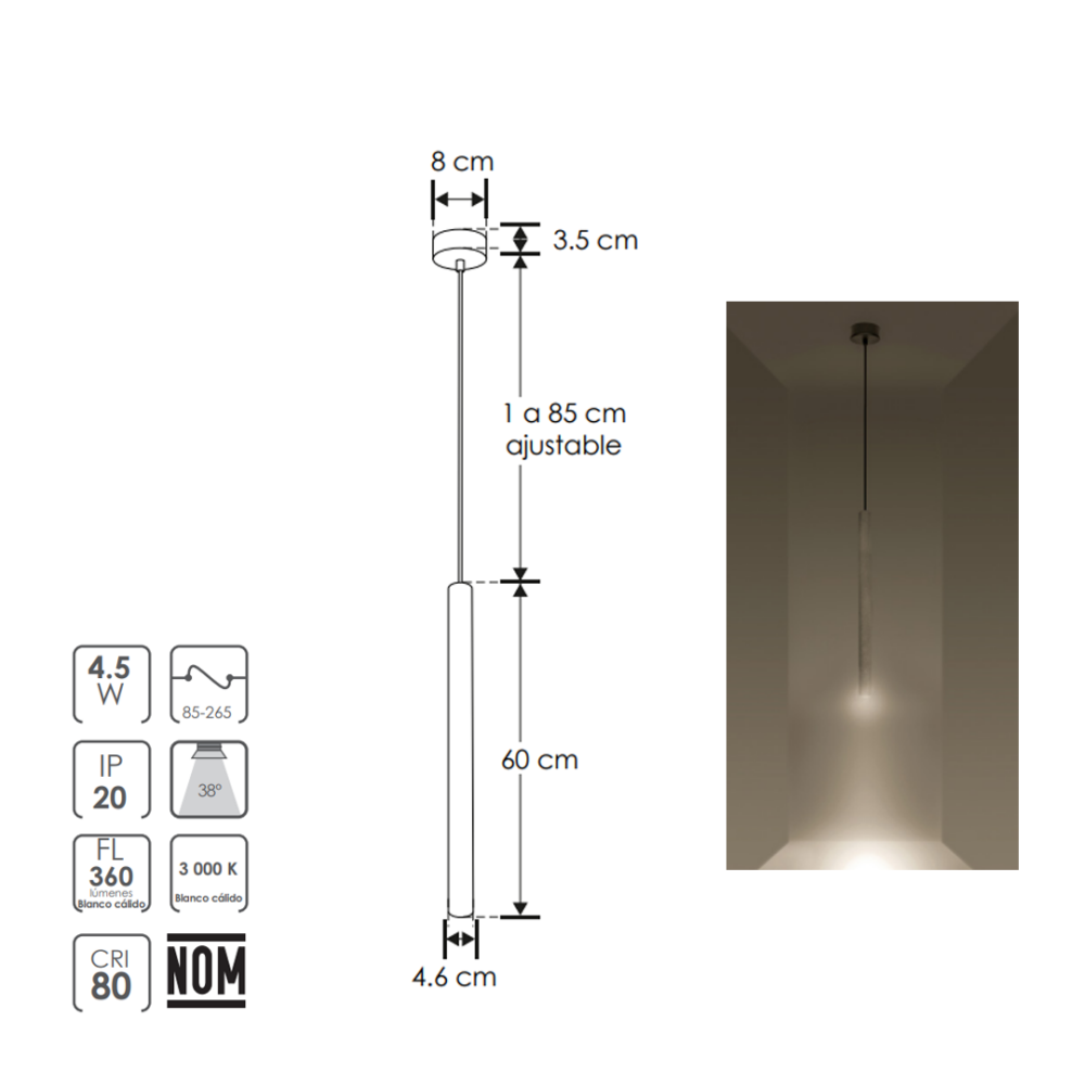 Lampara-colgante-cilindrico-color-gris-de-concreto-ILUCONCRE45W06-ilumileds-luminario-suspendido-medidas